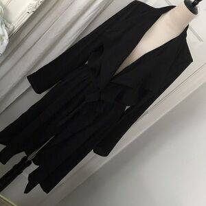 Rue21 Black Long Sleeve Cascade Front Jacket NWT